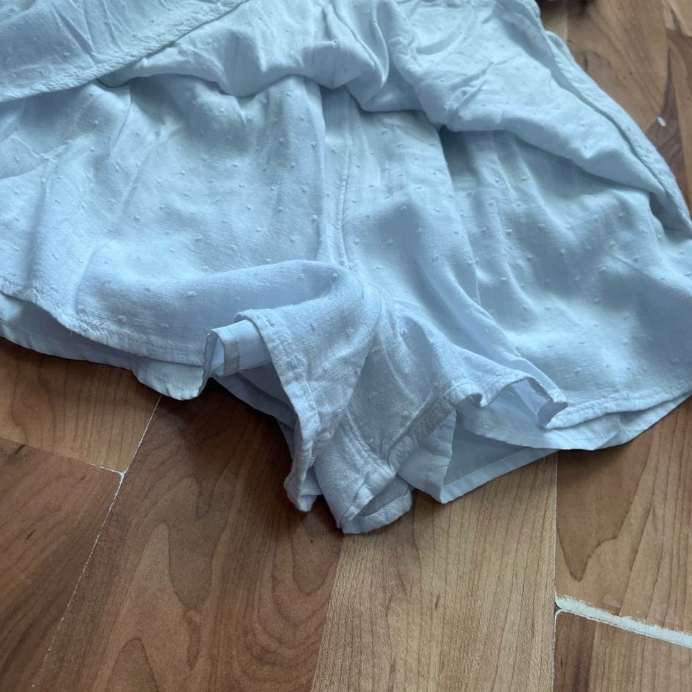 Hollister White Ruffled Elastic Waist romper dress - Picture 5 of 5